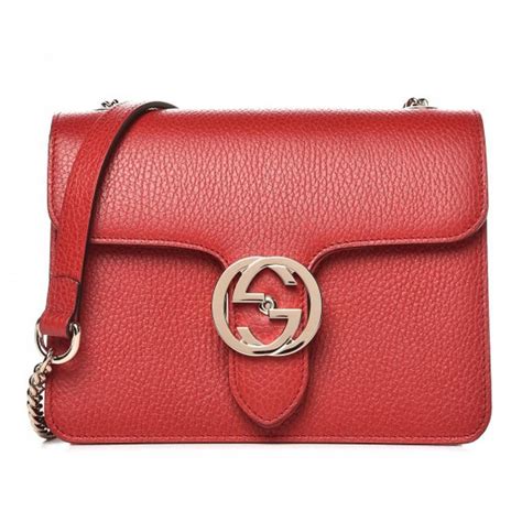 Gucci red gg crossbody bag